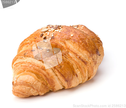 Image of croissant isolated on white background 