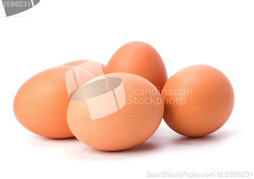 Image of eggs isolated on white background