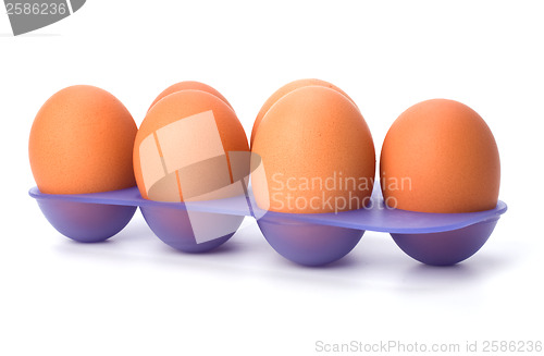 Image of eggs isolated on white background