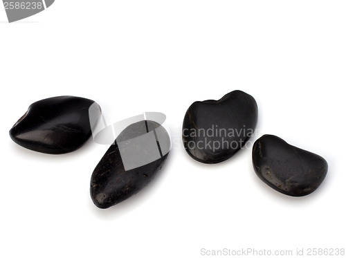 Image of zen stones isolated on the white background 