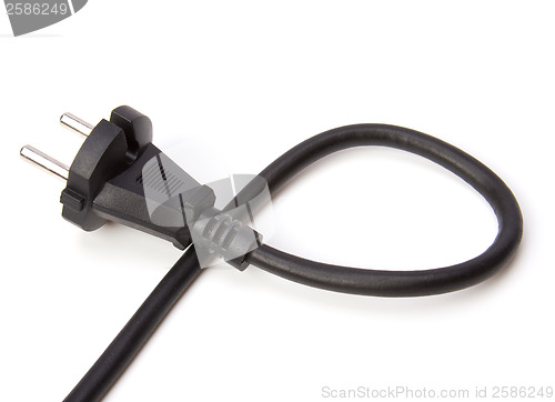 Image of Electric plug isolated on the white background