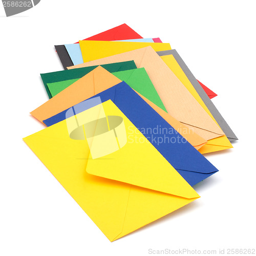 Image of envelopes isolated on the white background