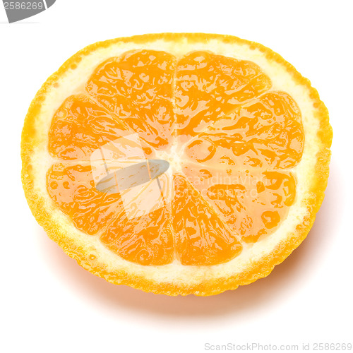 Image of orange slices isolated on white background 
