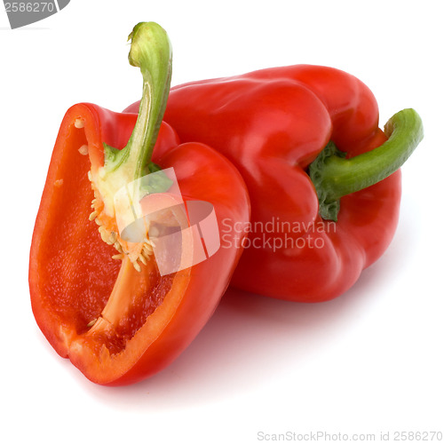 Image of sweet pepper isolated on white background