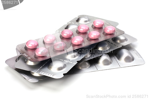 Image of medicaments isolated on white background 
