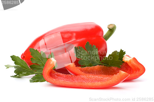 Image of sweet pepper isolated on white background 