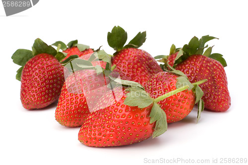 Image of Strawberries isolated on white background