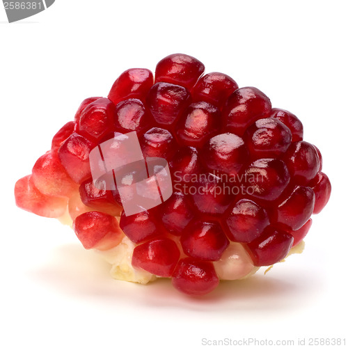 Image of pomegranate isolated on white background