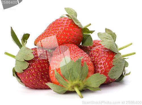 Image of Strawberries isolated on white background