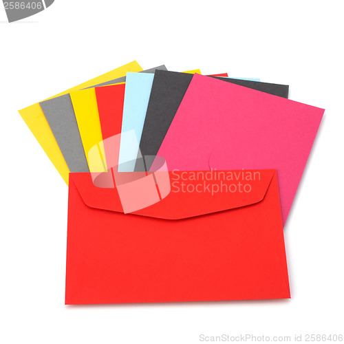 Image of envelopes isolated on the white background