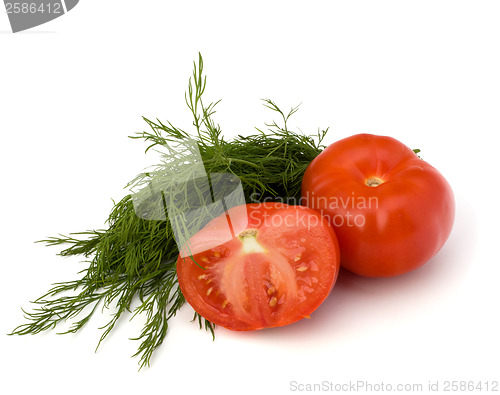 Image of vegetables isolated on white background