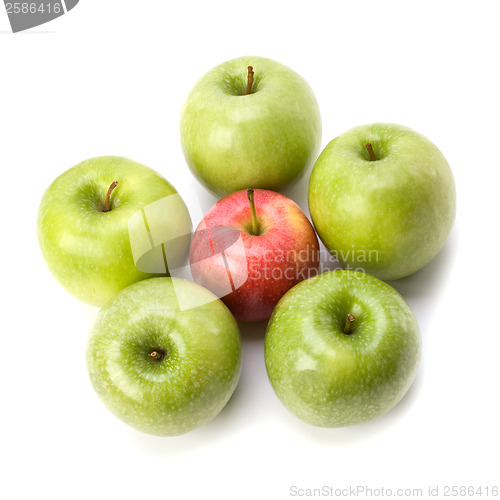 Image of apples isolated on white background