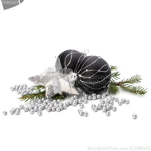 Image of Christmas decoration isolated on white background