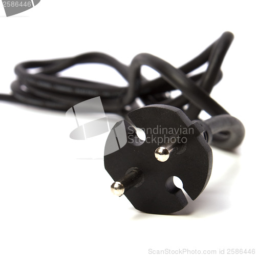 Image of Electric plug isolated on the white background