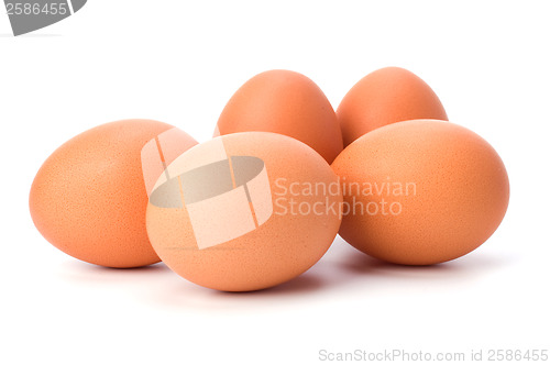 Image of eggs isolated on white background