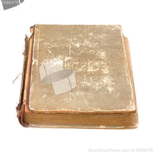 Image of tattered book isolated on white background