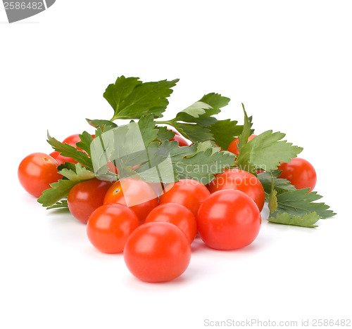 Image of Cherry tomato isolated on white background