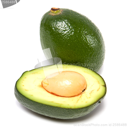 Image of avocado isolated on white background 
