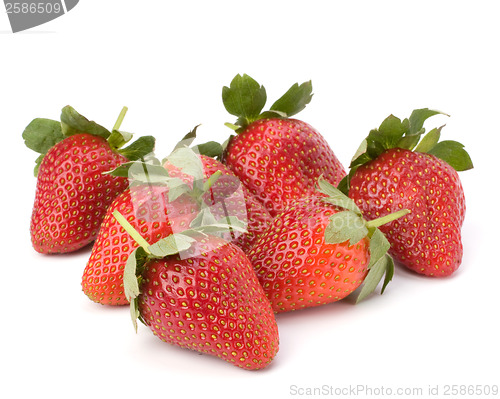 Image of Strawberries isolated on white background