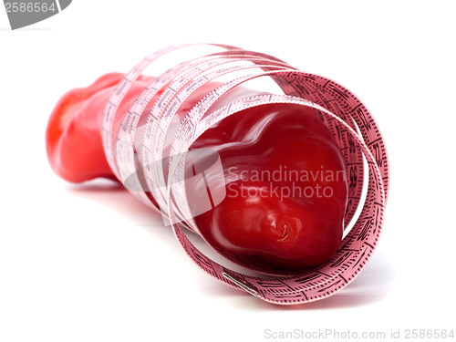 Image of sexy pepper isolated on white background