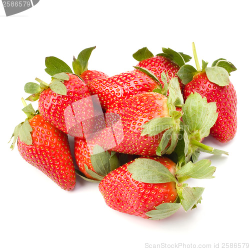 Image of Strawberries isolated on white background