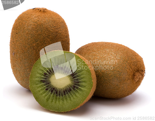 Image of kiwi fruit isolated on white background