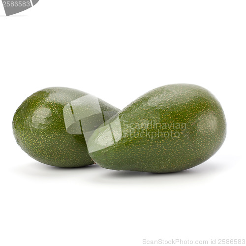 Image of avocado isolated on white background