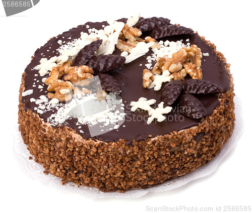 Image of chocolate cream cake