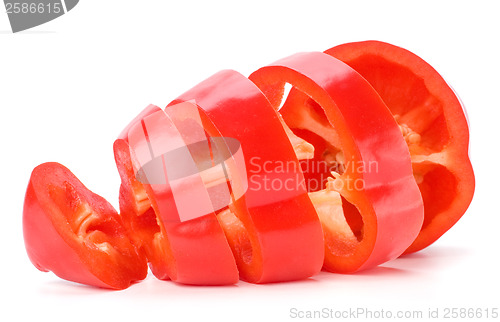 Image of sweet pepper isolated on white background 