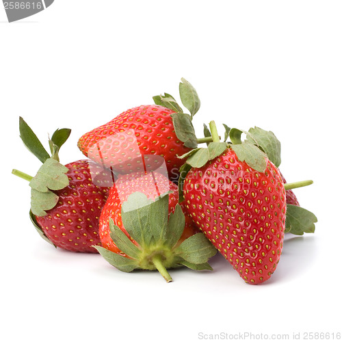 Image of Strawberries isolated on white background