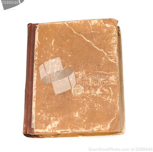 Image of tattered book isolated on white background