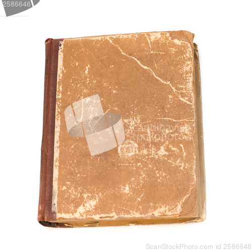 Image of tattered book isolated on white background