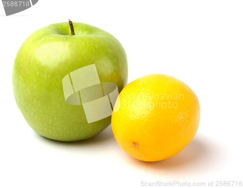 Image of fruits isolated on white background