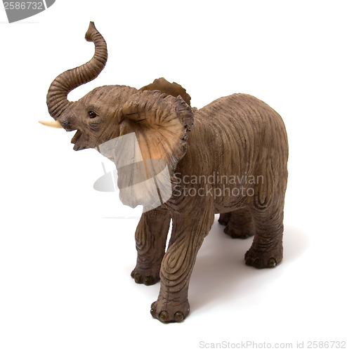 Image of Ceramics elephant isolated on white background 
