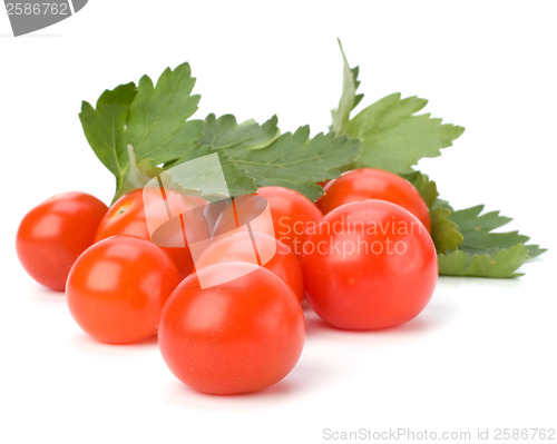 Image of Cherry tomato isolated on white background