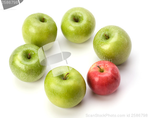 Image of apples isolated on white background