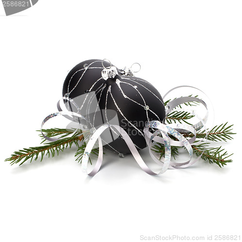 Image of Christmas decoration isolated on white background