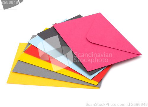 Image of envelopes isolated on the white background