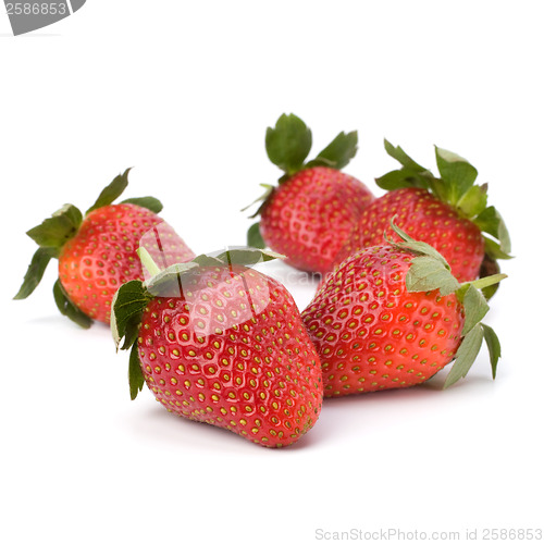 Image of Strawberries isolated on white background