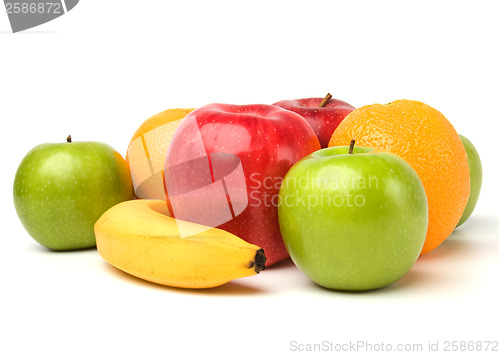 Image of fruits isolated on white background