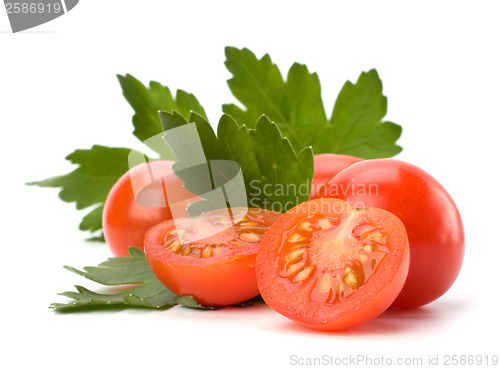 Image of Cherry tomato isolated on white background