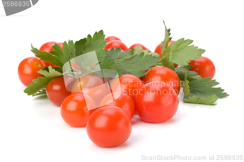 Image of Cherry tomato isolated on white background