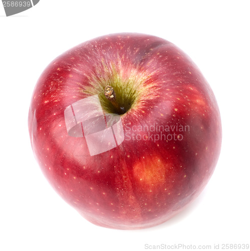 Image of red apple isolated on white background