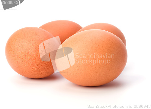 Image of eggs isolated on white background