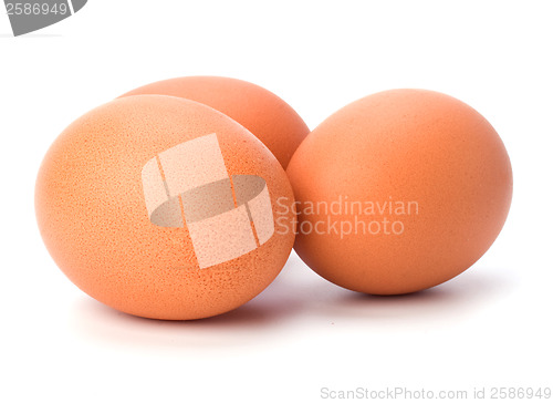 Image of eggs isolated on white background