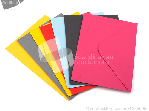 Image of envelopes isolated on the white background