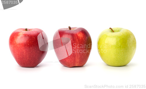Image of apples isolated on white background