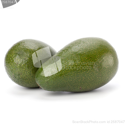 Image of avocado isolated on white background