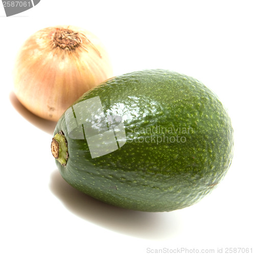 Image of avocado isolated on white