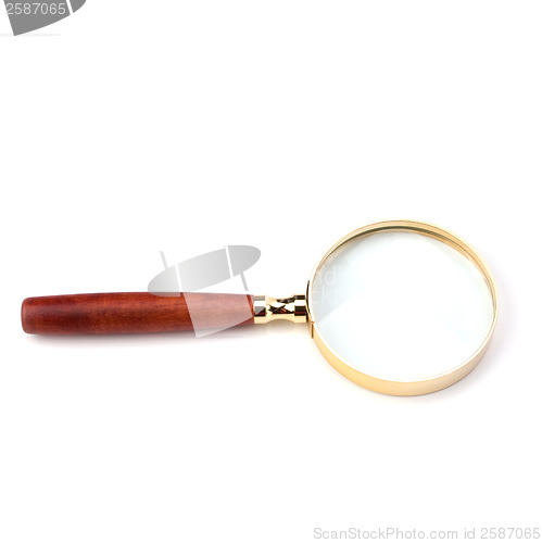 Image of hand magnifier isolated on white background